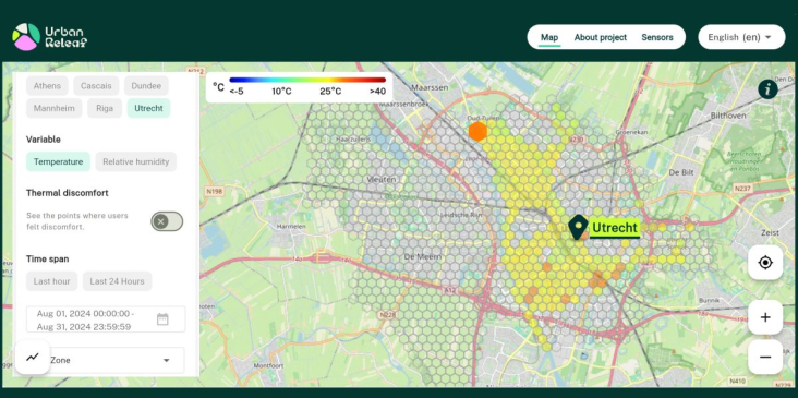 Map zuilen Urban Releaf