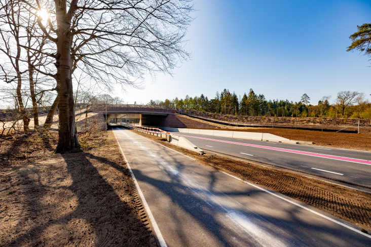 Ecoduct Maarsbergen in april 2025