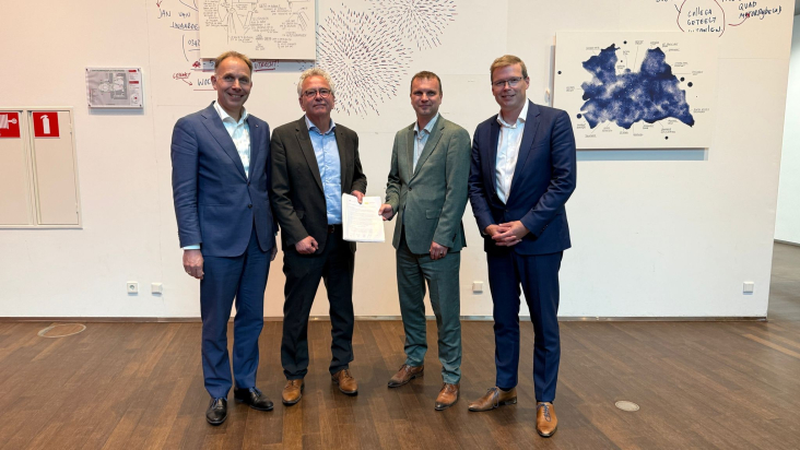 Huib van Essen, Dick Polman, Robert Kuik en Warmold ten Zijthoff