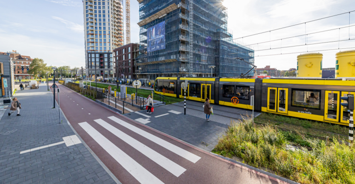Tramhalte in Nieuwegein