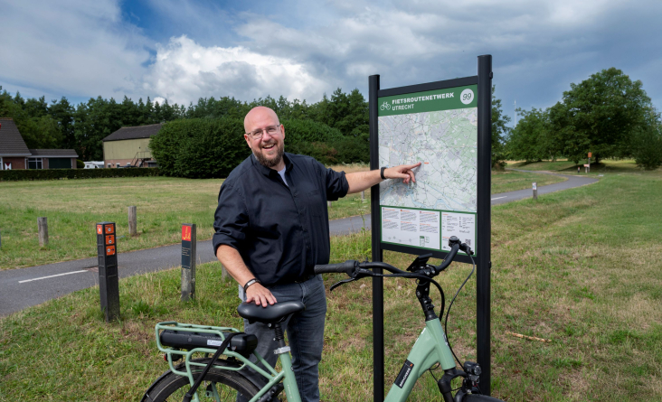 Jeroen van Routebureau Utrecht bij knooppuntenroute