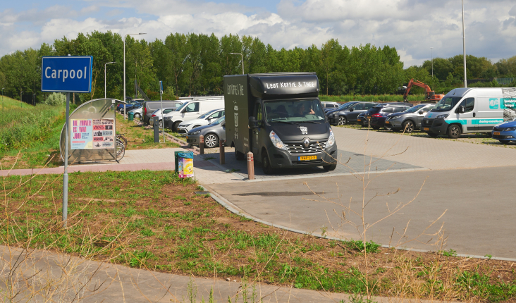 Foodtruck op carpoolplaats in IJsselstein