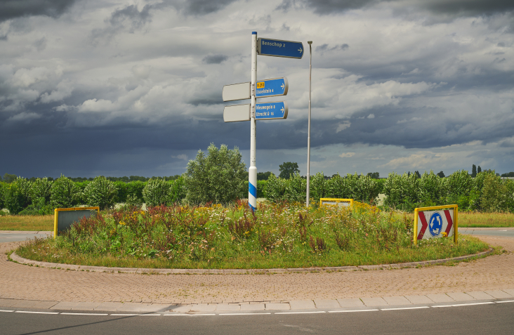 N210 nabij de Rotonde Benschop