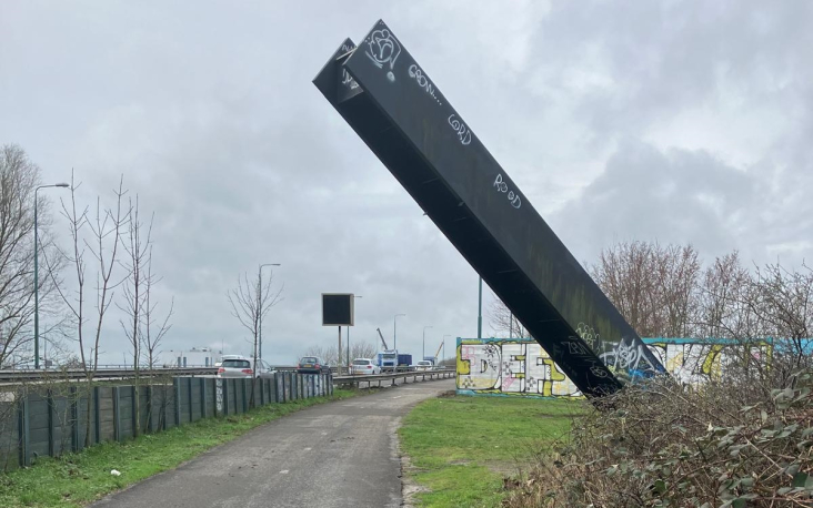 Kunstwerk 'Landmark' langs de N230 Zuilense Ring