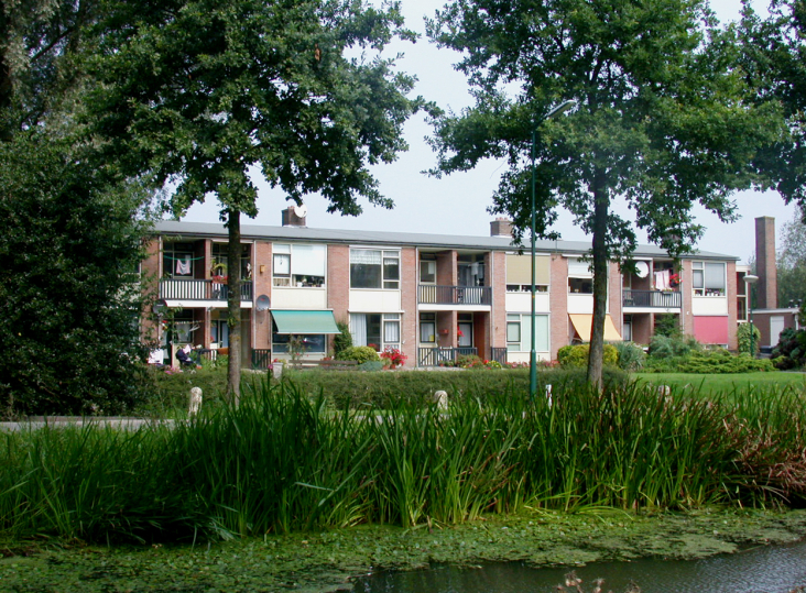 appartementjes in het groen