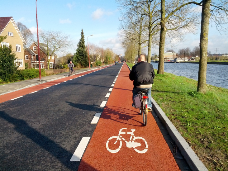 fietspad langs kanaal