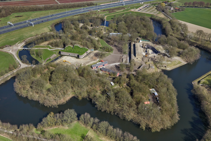 luchtfoto Fort bij Vechten