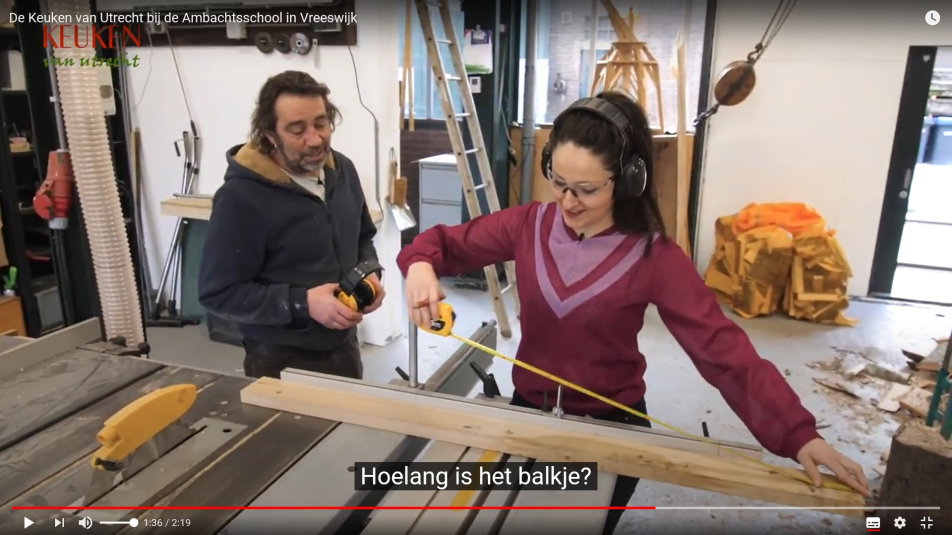 Met hout werken in de Ambachtsschool Vreeswijk