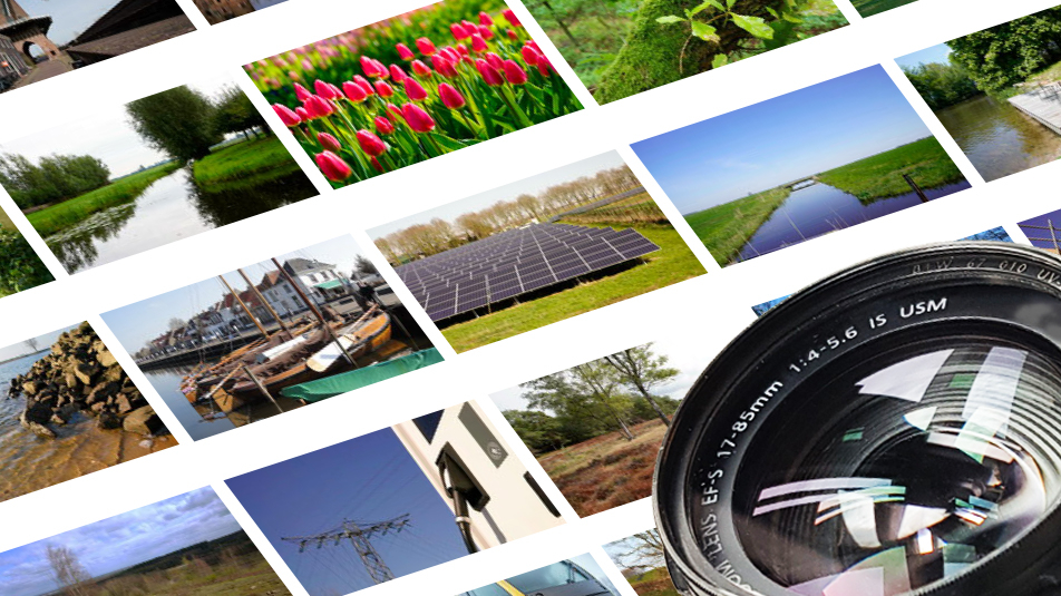 Thumbnails van voorbeelden uit de beeldbank
