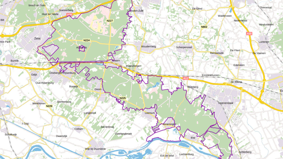 Kaart: Nationaal Park Utrechtse Heuvelrug.jpg