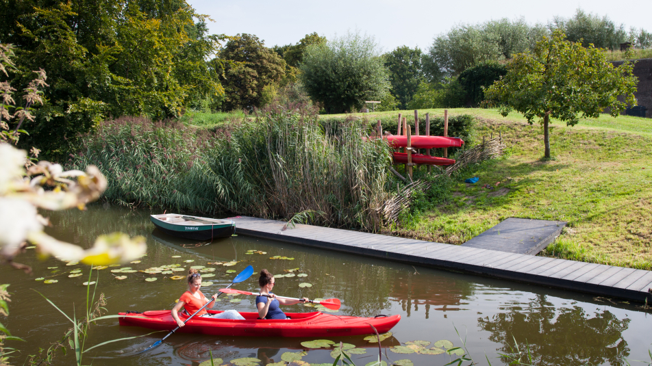 Kanoën bij Werk aan de Korte Uitweg