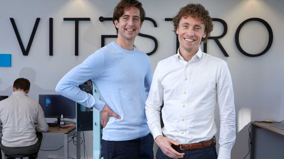 Luuk Giesen, Chief Medical Officer Vitestro en Toon Overbeeke CEO Vitestro