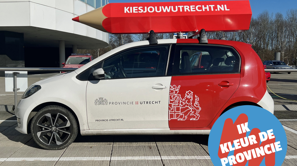 Verkiezingsauto www.kiesjouwutrecht.nl