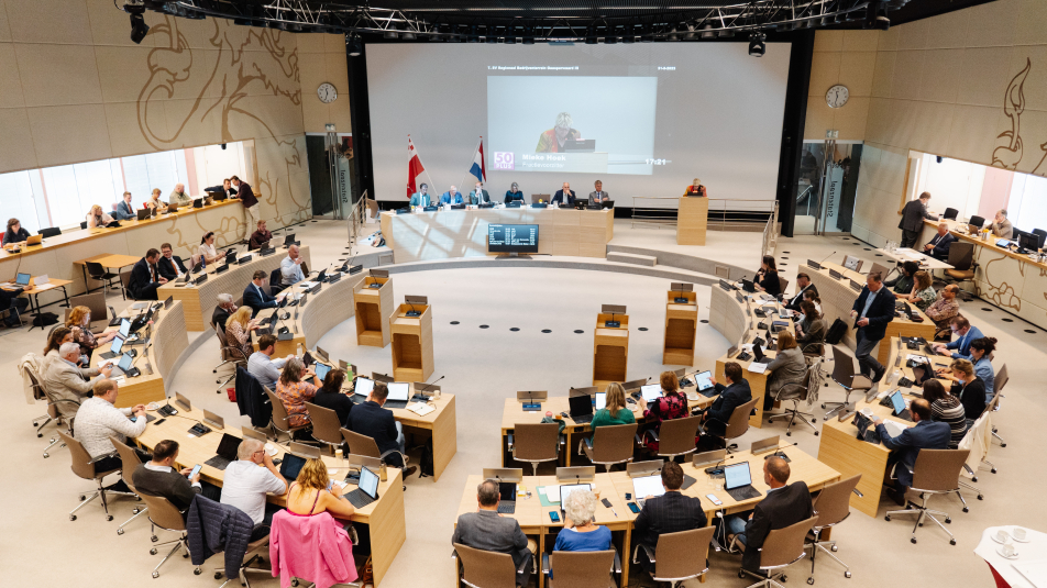 Vergadering Provinciale Staten in Statenzaal