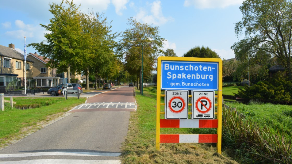 Bunschoten-Spakenburg plaatsnaambord