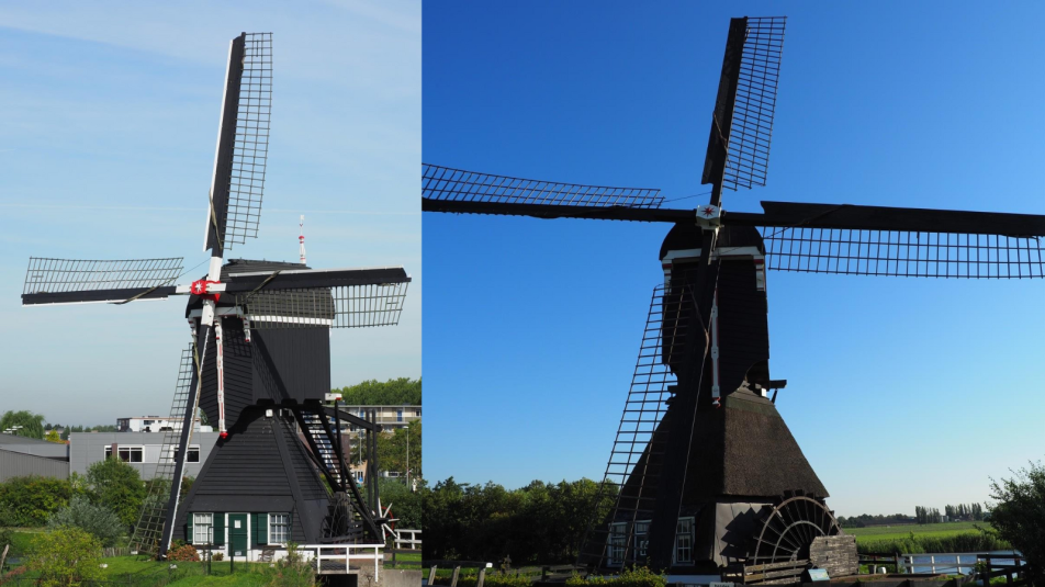 Vlietmolen en Ter Leede Molen uit de  gemeente Vijfheerenlanden