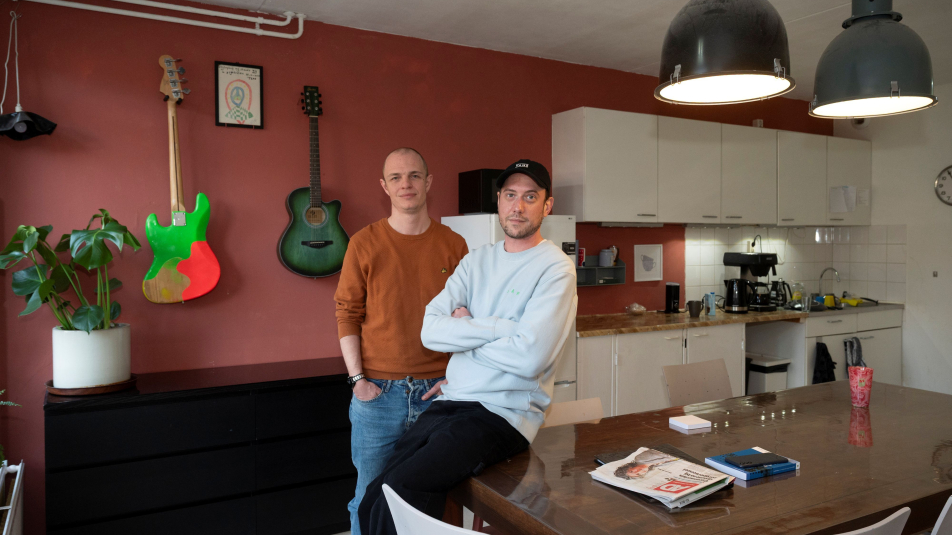 Kees en Bas bij Wegloophuis Utrecht