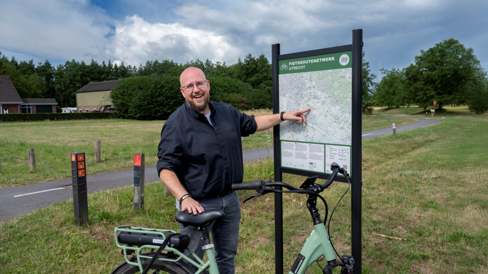 Jeroen van Routebureau Utrecht bij knooppuntenroute