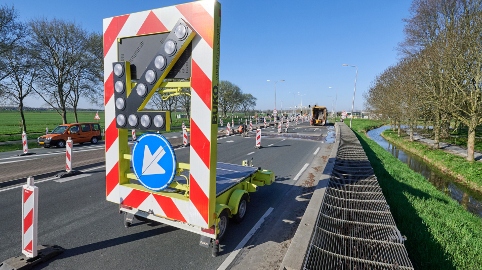 Wegwerkzaamheden N201 bij Vreeland